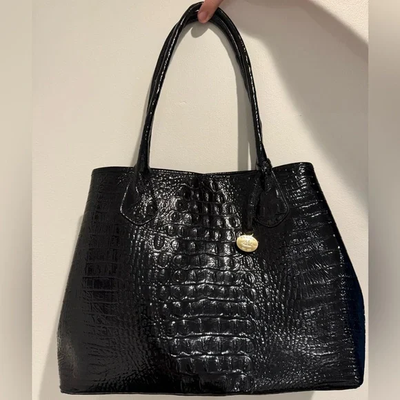 Brahmin Bags Brahmin Julian Anytime Tote Glossy Black Croc